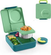 OmieBox Kids Bento Lunch Box, Stainless Steel Bowl, 250ml, (Pixie Pink) - Meadow OMIEBOX (AGE 3-8 Years old)