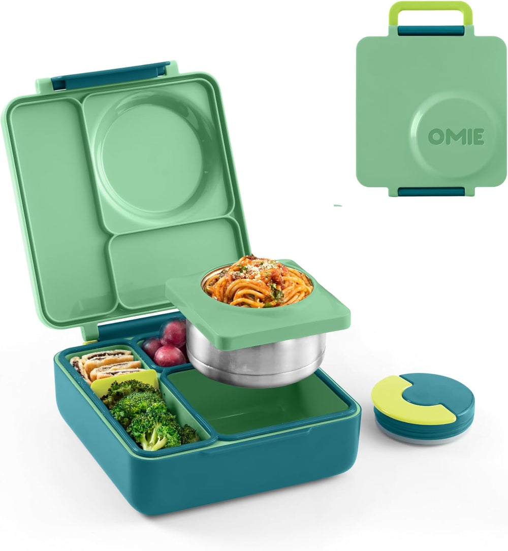OmieBox Kids Bento Lunch Box, Stainless Steel Bowl, 250ml, (Sea Blue)