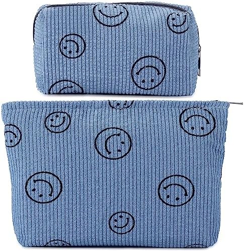 ZLFSRQ 3Pcs Checkered Makeup Bag for Women Large Cosmetic Bag Set Travel Toiletry Bag Makeup Pouch Bag for Purse Pink Zipper Storage Bag Organizer Cute Small Aesthetic Girls Car Essentials Bag