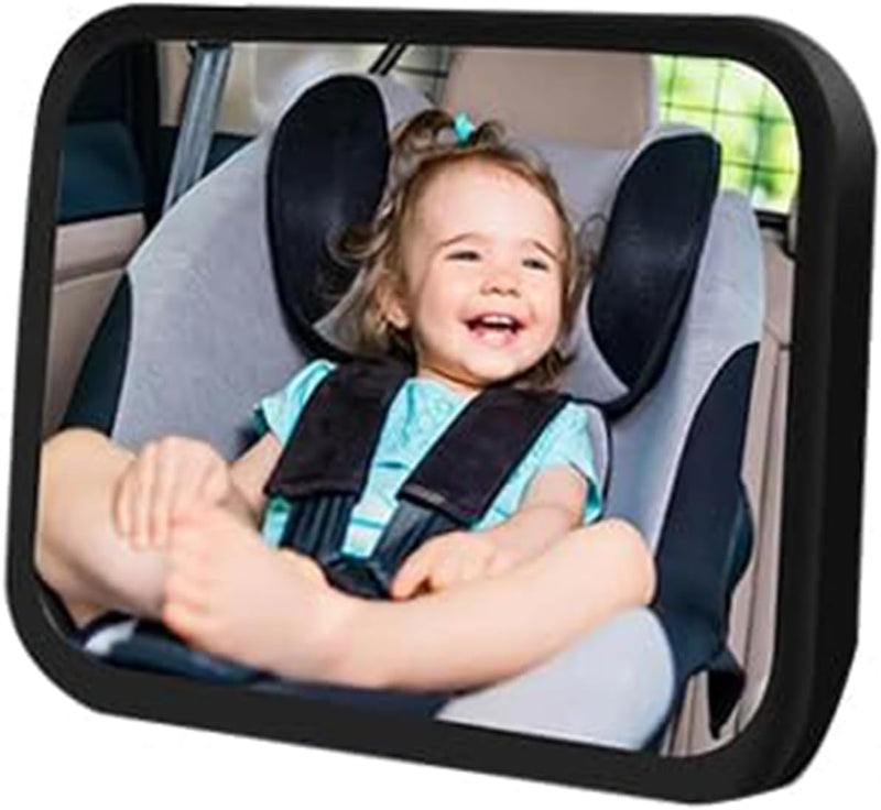 Enliansgo Baby Car Mirror, Seat Safely Monitor Infant Child in Rear Facing Seat, Large Shatterproof Baby Car Mirror,Baby Car Mirror for Back Seat Rear View Baby Mirror For Car,Child Safety Car Seat Ac