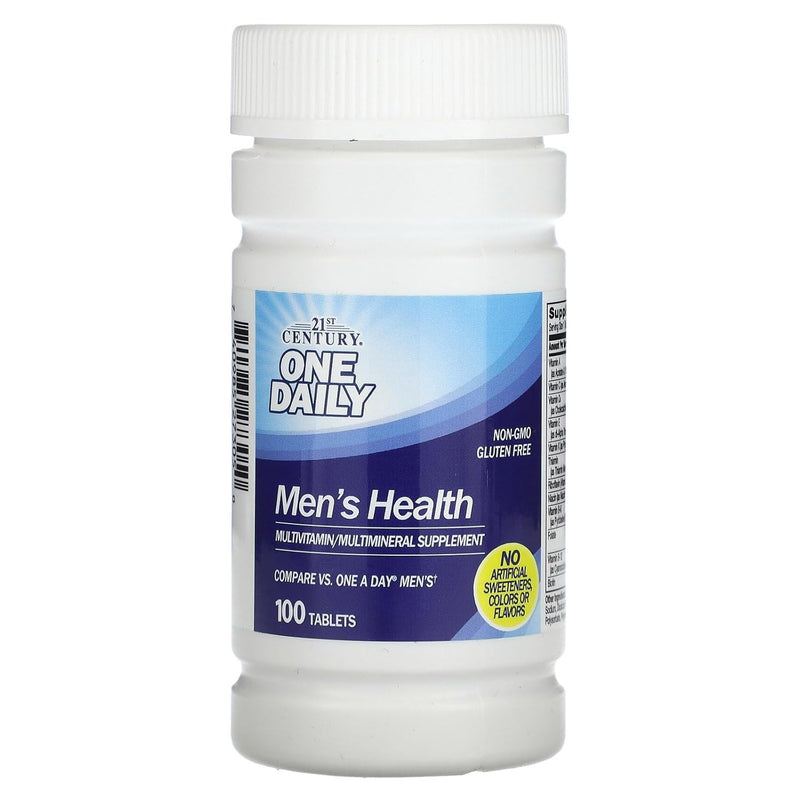 21st Century One Daily Men's Health | Multivitamin Multimineral Supplement | 100 Tablets