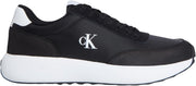 Mens Athleisure Runner Sneakers - Black/Bright White