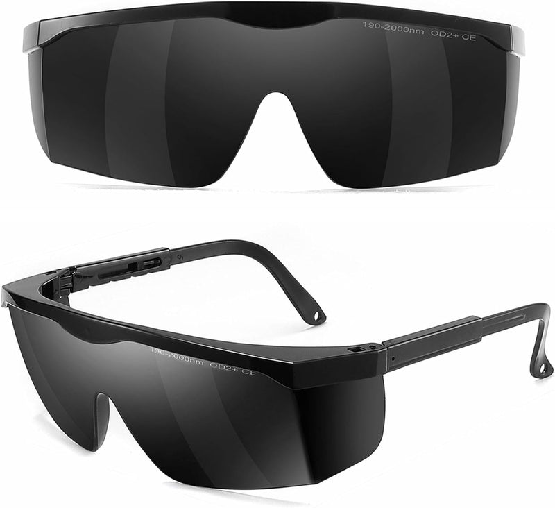 Alsenor Laser Safety Glasses Goggles For Laser Cosmetology Operator Eye Protection And Laser Hair Removal Treatment - Black