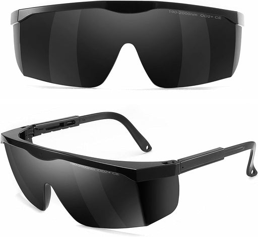 Alsenor Laser Safety Glasses Goggles For Laser Cosmetology Operator Eye Protection And Laser Hair Removal Treatment - Black