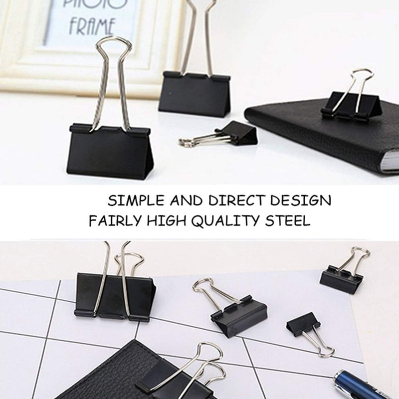 Binder Clips Kit 145Pcs Long Tail Clamp Set for Desk Organizer Accessories Binder Clips Office Stationery Supplies