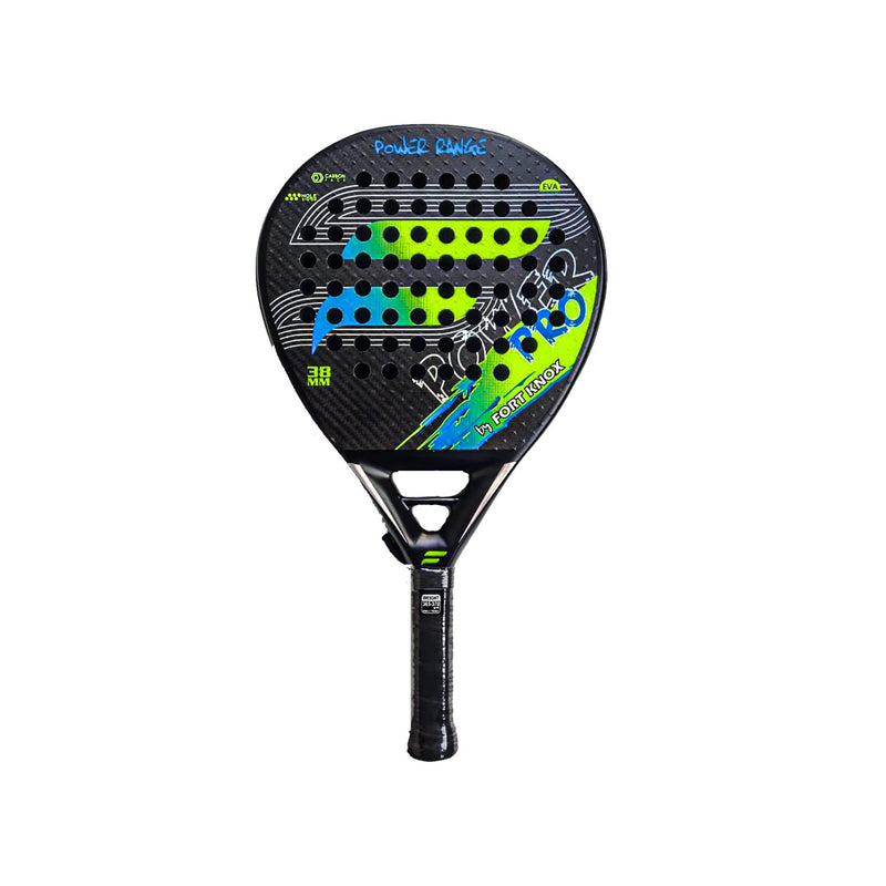 FORT KNOX POWER PRO Tennis Paddle Racket Padel fully Carbon Fiber with EVA Memory Flex Foam Core