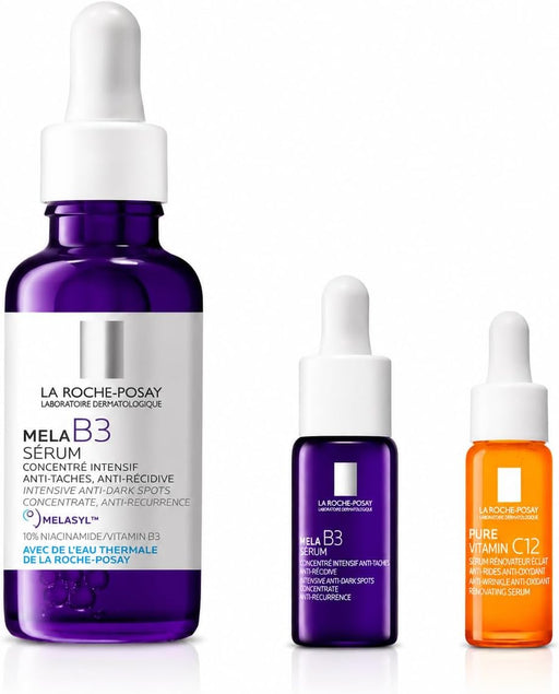 Mela B3 Niacinamide Face Serum; Dark Spot Corrector with Melasyl Anti-Aging Technology; Treats Pigmentation; Sun Spots, and Acne Marks for All Skin Types 30ML - Gift Bundle