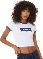 Women GRAPHIC RINGER MINI TEE Polo Shirt - Blues