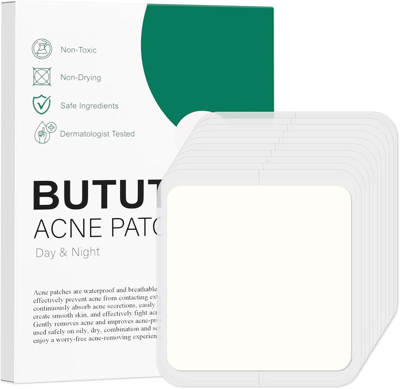 BUTBU 265 Pieces Pimple Pimple Pimple Patches Invisible Pimple Pimple Pimple Patches 2-in-1 with Tea Tree Oil Salicylic Acid Day and Night Waterproof and Breathable Get Rid of Acne Fast