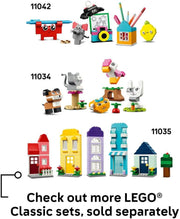 LEGO Classic Creative Food Friends Playset, Creative Role-Play Toy for Boys and Girls, Assorted Bricks to Build a Cupcake, Ice Cream, Avocado & Taco, Building Set for Kids Aged 4 and Over 11039