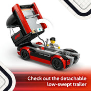 City F1 Truck with RB20 & AMR24 F1 Cars 60445 Car Transporter Toy, 2 Drivers & Race Simulator, Formula 1 Set, Gift for 8+ Year Old Boys & Girls, 1,086 Pieces