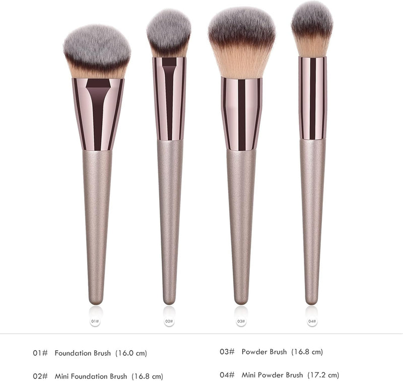 Acivin Professional Angled Foundation Brush Premium Synthetic Kabuki Makeup Brush Bronzer Contour Brush Cosmetic Applicator for Blending Liquid Powder BB Cream Vegan Brochas de Maquillaje