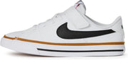 Court Legacy boys Sneaker - WHITE/BLACK-DESERT OCHRE-GUM LT BROWN