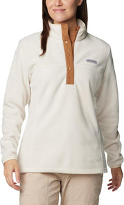 Women's Benton Springs Half Snap Pull Over 2 Fleece Pull Over (pack of 1) - Chalk/Camel Brown