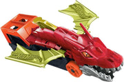 Hot Wheels Shark Chomp Transporter Playset with One 1:64 Scale Car for Kids 4 to 8 Years Old - Dragon