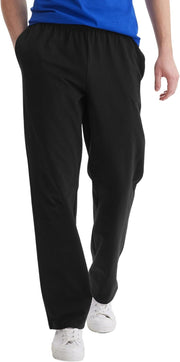 mens Essentials Mens Sweatpants, Mens Cotton Jersey Pants With Pockets, 33 Pants (pack of 1) - Black