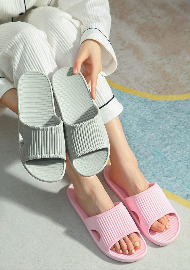 JIJIe Shower slipper, Slippers for Women bathroom or indoor use, anti-slip