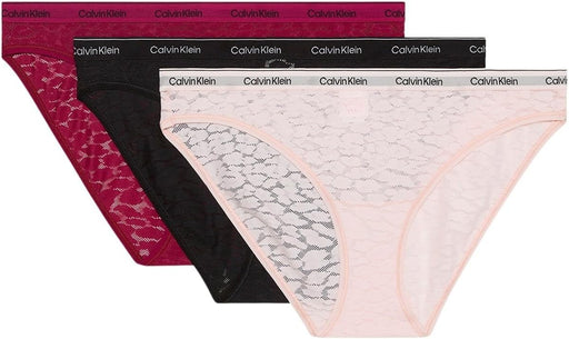 Womens Bikini 3pk Bikini (pack of 1) - BEET RED/BLACK/EGGSHELL PINK