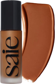 Glowy Super Skin Tint Liquid Foundation - Hydrating Serum Foundation with Lightweight, Medium Coverage - Formulated with Hyaluronic Acid to Hydrate, Brighten and Plump - Shade 11 (1.01 oz) - 1.01 Ounce (Pack of 1) Shade 32 - Deep with Olive Undertones