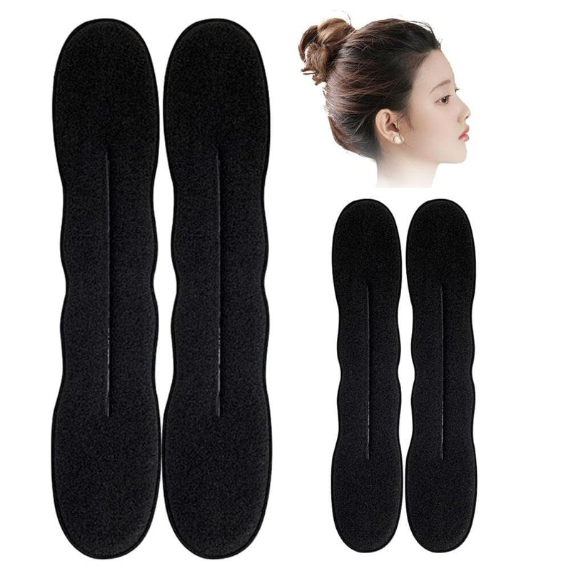 Amuer 4PCS Hair Bun Maker for Women Girls,Flexible Magic Hair Twister Easy Snap Roll Sponge Bun Donut Hair Maker,Lazy Hair Curler Bun Clip Ponytail Bun Maker Twister Hairstyle Styling Tool Accessories