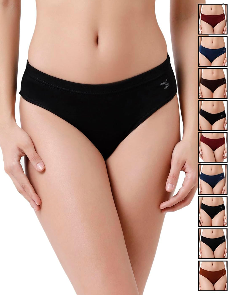 Rupa Jon Women's Cotton Panty (Pack of 10)