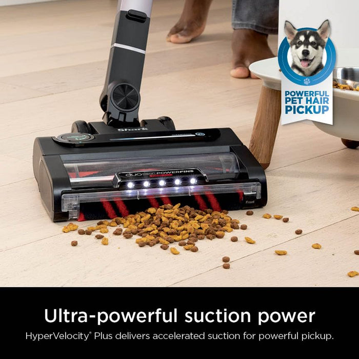 Shark IZ862H Stratos Cordless Vacuum with Clean Sense IQ and Odor Neutralizer, DuoClean PowerFins HairPro, Includes Duster Crevice Tool & Anti-Allergen Brush, Up to 60 Minute Runtime, Ash Purple