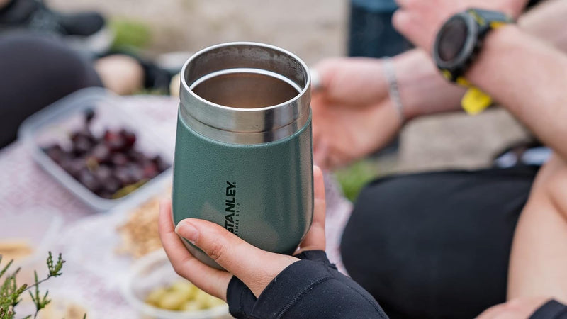 STANLEY Go Everyday Tumbler 0.29L / 10 OZ Matt Black Stainless Steel Tumber for Wine, Cocktails, Coffee, Tea - Keeps Cold / hot for Hours - BPA- Dishwasher Safe