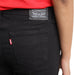 Levi's A7090-0001 Women's Mid Rise 711 Skinny Jeans, Ebony Black Size 26W/28L
