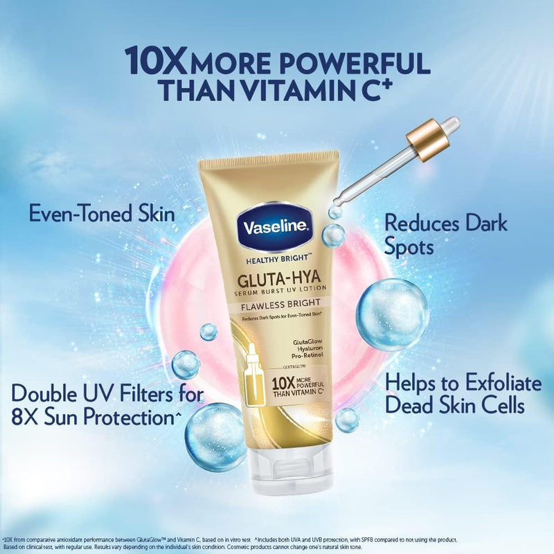 Healthy Bright Gluta-Hya Serum Burst UV Lotion Flawless Glow (330ml)