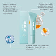 Soothing Prep Lip Mask, Peel Off Lip Care Gel with Cooling Feel, Lightweight Overnight Mask, Lasting Moisture and Deep Nourishment, Lip Care, Light and Non Stick