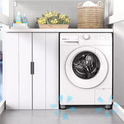 Zerfa® 4 Pieces Multi-Purpose Anti Vibration Pads for Washing Machine Pan, Noise Dampening Washing Machine Feet with Tank Tread Grip for Washer & Dryer Protects Laundry Room Floor for Home Appliances