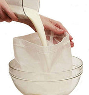 LERORO 2 Pcs Pro Quality Nut Milk Bag - Big 12X12 Commercial Grade - Reusable Almond Milk Bag & All Purpose Food Strainer - Fine Mesh Nylon Cheesecloth & Cold Brew Coffee Filter