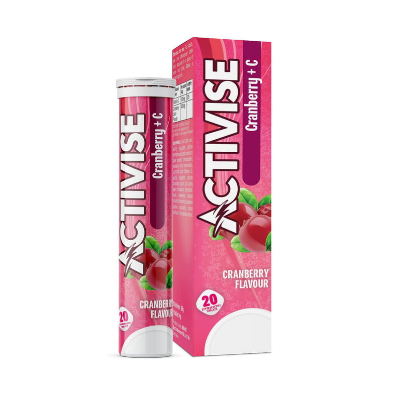 Activise Cranberry + Vitamin C Effervescent Tablets, 20's