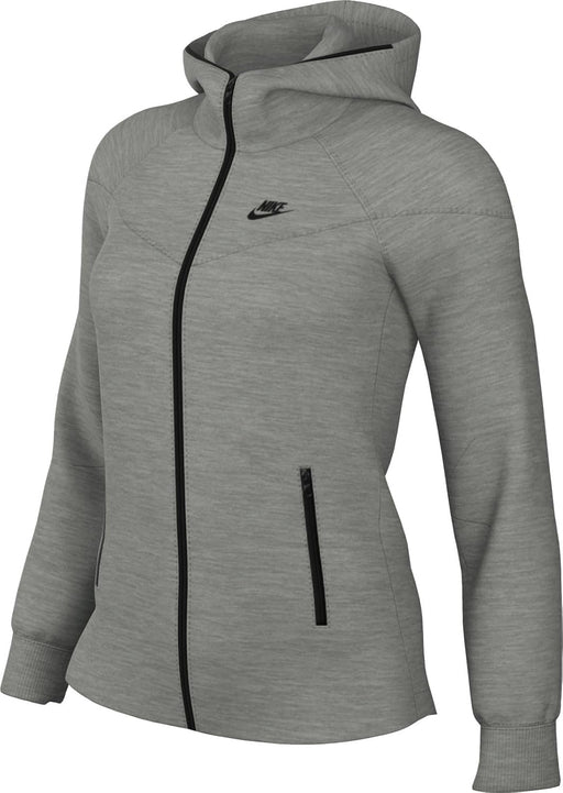 Women's Hoodie-fb8338 Hoodie - DK GREY HEATHER/(BLACK)