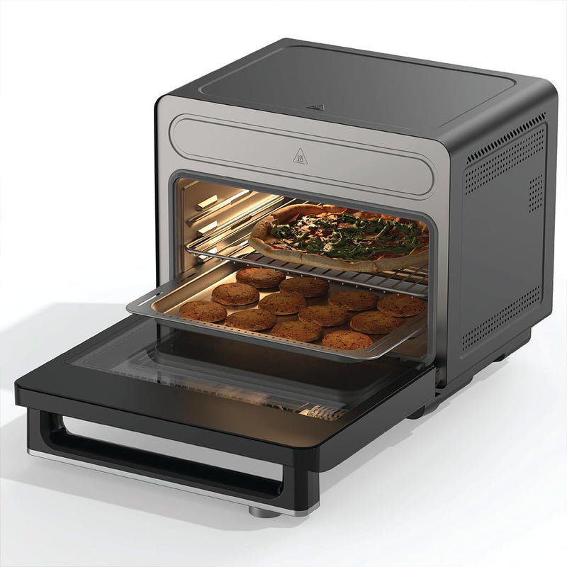 Steami X - 10 in 1 Air Fryer Convection Oven with Real Steam Technology for Healthier Cooking 24L Stainless Steel Interior Top & Bottom Heating Element ST330K, 2 Yrs Warranty - Steami X