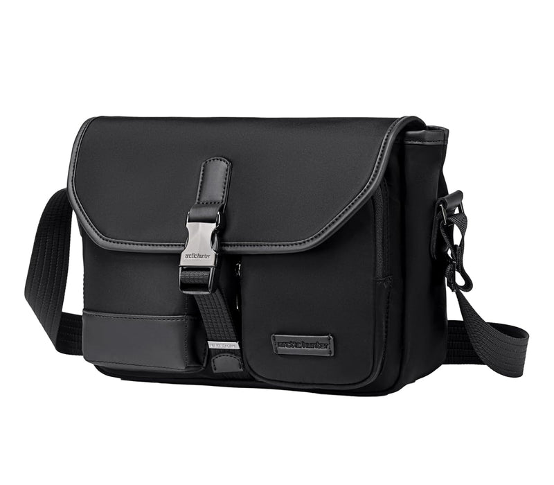 Arctic Hunter Sling Bag for Men Anti-theft Nylon Water-repellent Stylish Shoulder Bag with Multiple Compartment 10.9-inch iPad Crossbody Bag for Daily Casual College