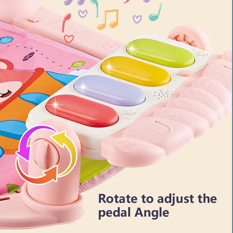 ECVV Baby Musical Gym & Crawling Mat Toy for Infants 3M+ Months with Height Ruler Color: Green