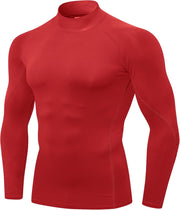 Men's Classic Vest - Mock Turtleneck-red
