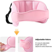 Azonee Child Car Head Support, Sleep Aid Belt, Adjustable Headrest for Child Safety Seat, Adjustable Cotton Car Seat Headrest for Baby Kids Toddler, Head Protector Strap and Neck Support Band (grey)