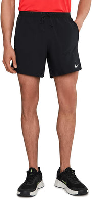 Mens M Nk Df Stride 7In Bf Short Shorts - Black/(Reflective Silv)