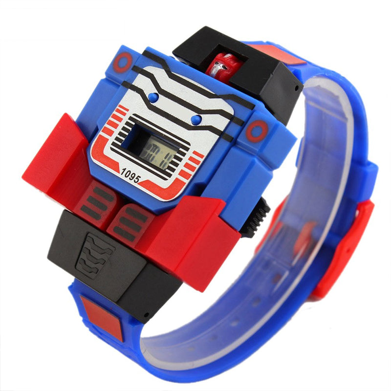 VIGOROSO Boys Girls Children Kids Digital Watch Transformers Bumblebee Cartoon Wristwatch Watch for Kids - Kids Gifts