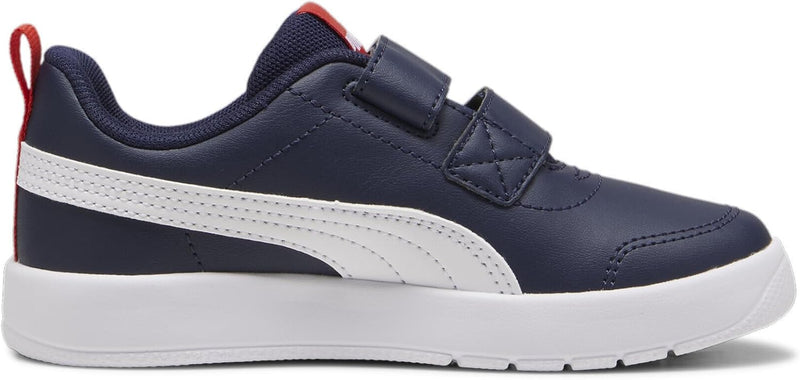 Courtflex V3 V PS Sportstyle Kids Shoes FOR Kids PUMA Navy-PUMA White-PUMA Red, 27.5 EU