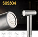 Joyzzz Bidet Toilet Sprayer Head, Wall Mounted Bidet Hand Shower, Stainless Steel Bidet Sprayer for Toilet, Hand Held Toilet Bidet for Kitchen, Bathroom, Shower and Toilet Cleaning