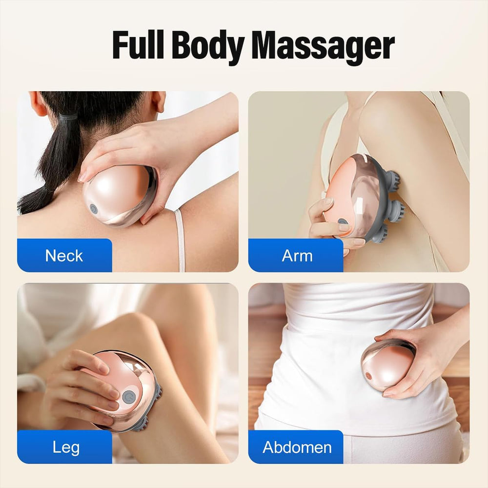 Electric Scalp Massager - Head Massage Scalp for Stress Relax and Pain Relief, Lightweight Hand held, Rechargeable with 96 Kneading Nodes, 4 Claws for Scalp and Body Massage & Face Cleaning