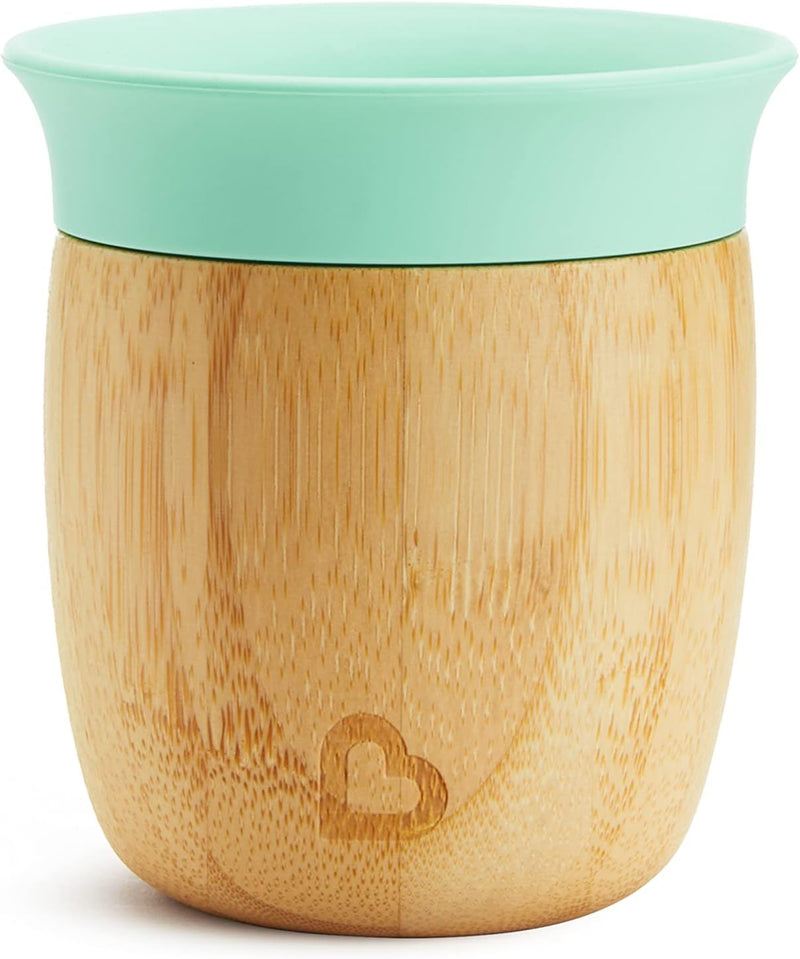Munchkin C’est Silicone! Open Training Cup with Straw for Babies and Toddlers 6 Months+ Ideal Transition Sippy Cup, Free Flow Sippy Cup to Straw Cup for Baby and Toddler weaning, 4oz / 120ml, Mint