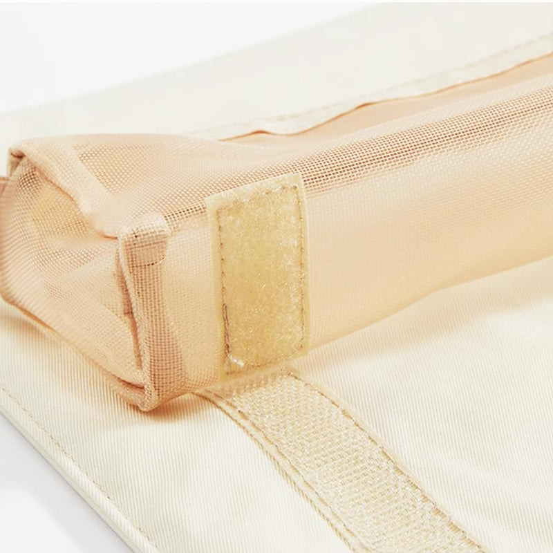 4 in 1 Travel Cosmetic Bag Roll-Up Toiletry Foldable Make Up Storage Bag for Skin Care Products, with 4 Detachable Zipper Pouches