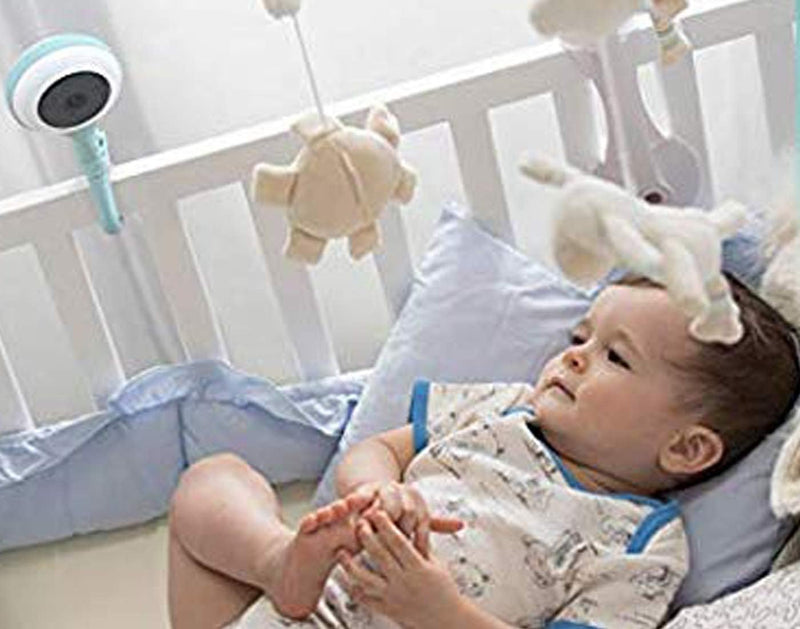Lollipop Baby Camera with True Crying Detection, Smart Baby Monitor with Camera and Audio with Two Way Talk Back. an Ideal Gift for Baby Shower. Comes with Infrared Night Vision. (Turquoise)