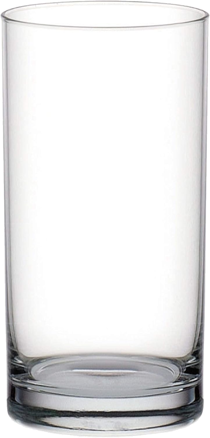 Ocean Fin Line Hi Ball Glass, Set Of 6, Clear, 280 Ml, B01210, Highball Glass, Tall Glass, Beverage Glass, Long Drink Glass, Water Glass, Juice Glass
