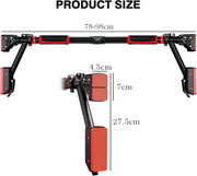 Pull Up Bar Doorway, Door Frame Chin Up Bar with Locking Adjustable Width Upper Body Workout Bar No Screw Wall Mounted Gym System Trainer Non-Slip Door Exercise Equipment