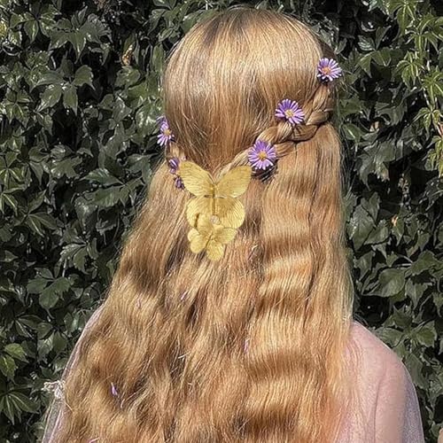 3PCS Metal Hair Ties, Ponytails Hair Cuffs Metal Geometric Elastic Hair Ties Women's Glossy Ponytail Hair Elegant Durable Design Tie Hair Accessories for Thick Hair Ponytails suitable (gold, 3pcs)